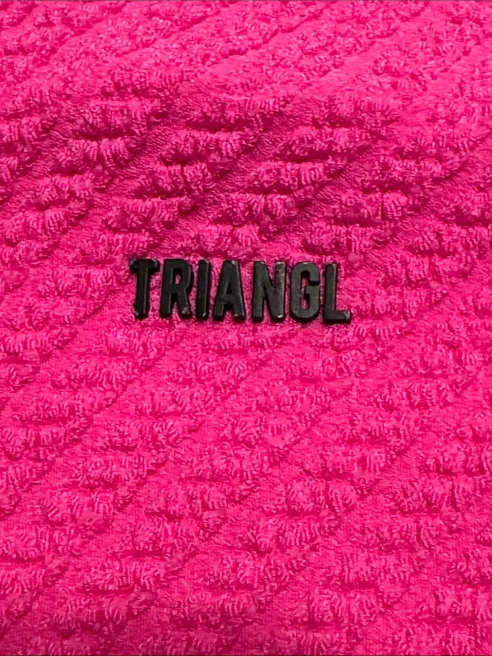 triangl swimwear Vibrant Hot Pink Textured Bikini Bottom Piece